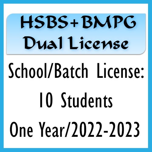 Dual HSBS+Prayer Guides School License, 1-year - Batch of 10 Student Licenses for 2022-2023
